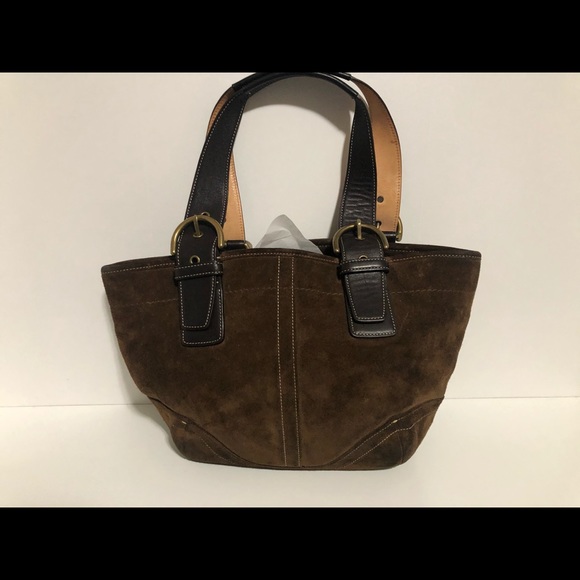 Coach Handbags - 🎁SALE🎁AUTHENTIC COACH Brown Suede Bag